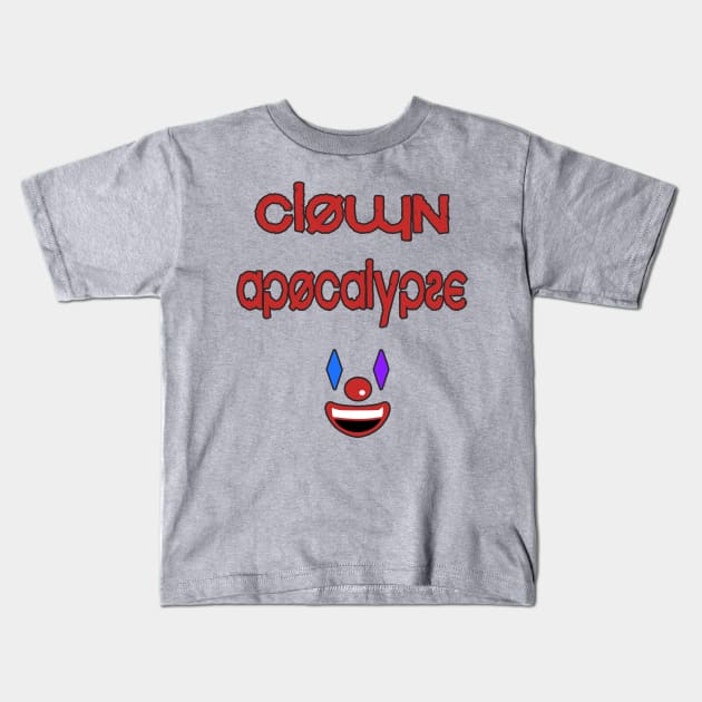 Clown Apocalypse Kids T-Shirt by procrastitron4000